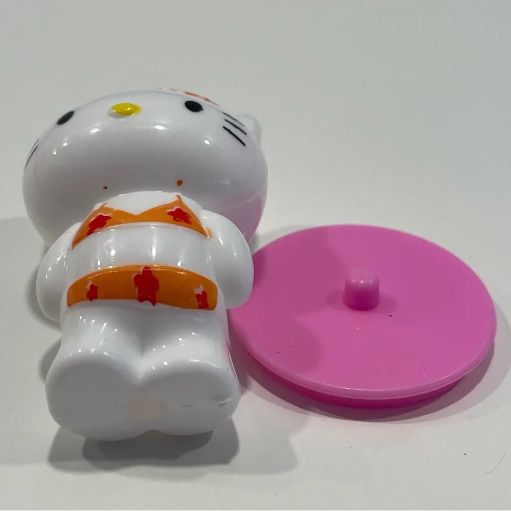 Cute Hello Kitty Mini Plastic Figurines Cake Toppers Set of 5 for women / girls